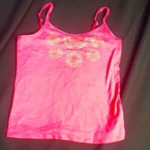 Pony tails girls pink cami 10/12